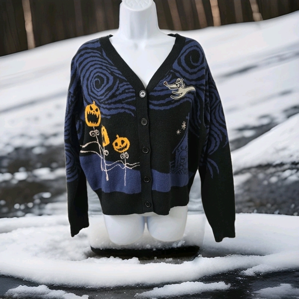 Disney The Nightmare Before Christmas Jack & Sally Spiral Hill Cardigan